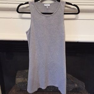 Grey shift dress